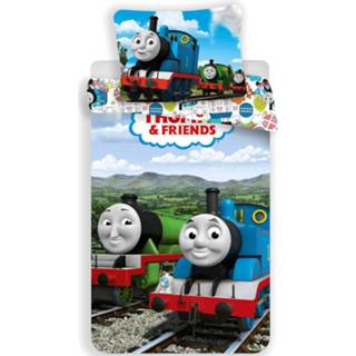 👉 Dekbedovertrek katoen multikleur Thomas De Trein Friends - Eenpersoons 140 X 200 Cm Multi 8592753024720