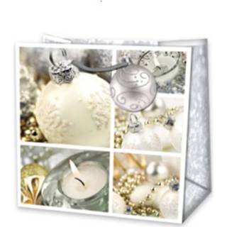 👉 Wit papier zilver Verhaak Giftbag Season 15 Cm Wit/zilver 8713261319911