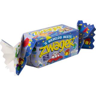 👉 Cadeauverpakking blauw karton Paper Dreams Zwager 20 Cm 8716764080654