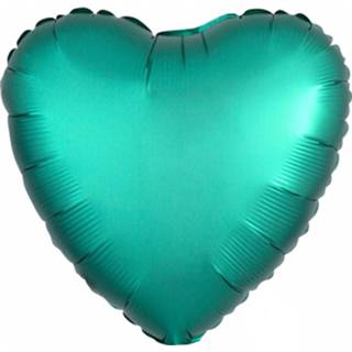 👉 Folieballon groen Amscan Luxe Jade Hart 43 Cm 26635367998