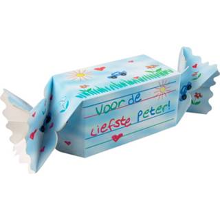 👉 Cadeauverpakking blauw karton Paper Dreams Peter Junior 20 Cm 8716764080791