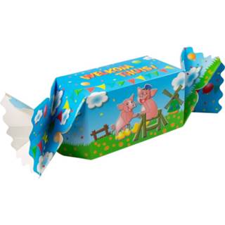 👉 Cadeauverpakking blauw karton Paper Dreams Welkom Thuis 20 Cm 8716764080920