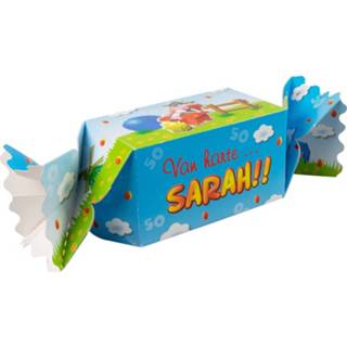 👉 Cadeauverpakking blauw karton Paper Dreams Sarah 20 Cm 8716764081026