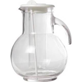 👉 Schenkkan wit glas transparant Glazen Met Koelfunctie 8718758752523