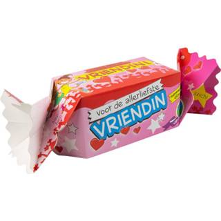 👉 Cadeauverpakking roze karton papier Paper Dreams Vriendin 20 Cm 8716764081187
