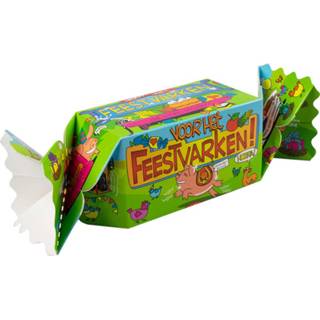 👉 Cadeauverpakking groen karton papier Paper Dreams Feestvarken 20 Cm 8716764081231