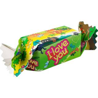 Cadeauverpakking groen karton papier Paper Dreams I Love You 30 Cm 8716764081460