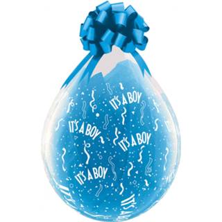 👉 Ballon blauw wit Folat Ballonnen Stuffer 45 Cm Latex Blauw/wit 25 Stuks 71444376433