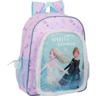 👉 Rugzak polyester roze Disney Frozen Spirit Of Adventure - 34 X 28 10 Cm 8412688399895