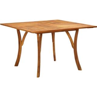 👉 Terrastafel acaciahout bruin Vidaxl Tuintafel 120x120x75 Cm Massief 8720286112182