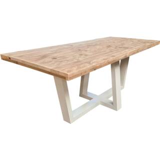 👉 Eettafel bruin Wood4you - Las Vegas Steigerhout 180lx78hx96d Cm 9110025713593