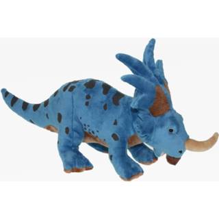 👉 Dinosaurus pluche blauw kinderen Knuffel 39 Cm Styracosaur - Speelgoed Dino's Voor 8720276927918