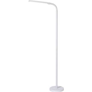 👉 Staanlamp wit metaal Lucide Gilly Led 5w H153 D20cm 2700k 5411212361127