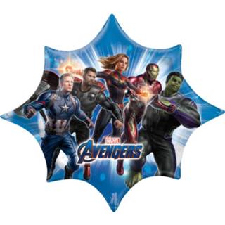 👉 Folieballon blauw Amscan Avengers Endgame Junior 88 X 73 Cm 26635398701