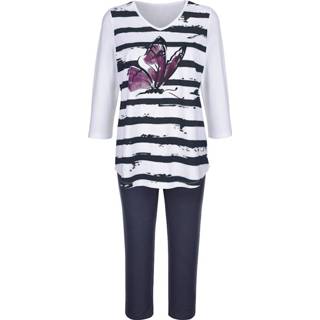 👉 Pyjama blauw Blue Moon Wit::Fuchsia::Marine 4055706306662