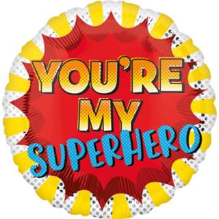 Folieballon geel rood Amscan You're My Superhero 43 Cm Geel/rood 26635394550