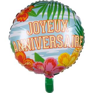 Folieballon multikleur Boland Joyeux Anniversaire Paradise 45 Cm 8712026524942