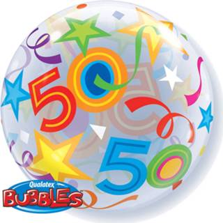 👉 Transparant Folat Verjaardagsballon 50 Jaar 56 Cm Latex 71444241717