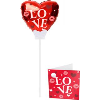 👉 Folieballon rood Folat Love 15 Cm 8714572617758