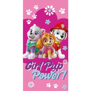 👉 Strandlaken katoen multikleur meisjes Paw Patrol Girl Pup Power - 70 X 140 Cm 5714710005907