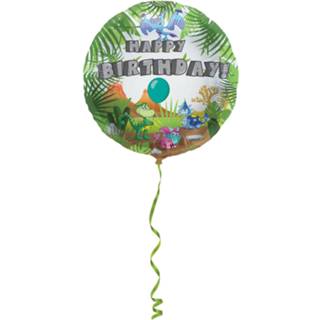 Folieballon groen wit Folat Happy Birthay 45 Cm Groen/wit 8714572643863