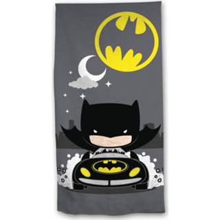 👉 Strandlaken katoen grijs Batman Batmobile - 70 X 140 5407007982790