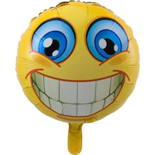 👉 Folieballon geel Folat Smiley Junior 43 Cm 8714572607346