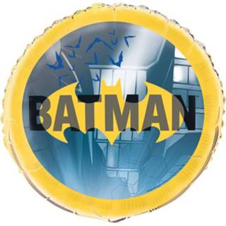 👉 Folieballon geel blauw aluminium Haza Original Batman 45 Cm Geel/blauw 11179775279