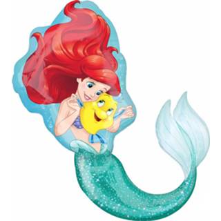 👉 Folieballon rood groen Amscan Little Mermaid 71 X 86 Cm Rood/groen 26635335294