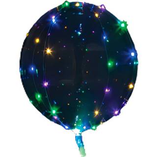 👉 Folie multikleur Amscan Led-ballon Clearz Crystal Clear 46 Cm Disco 26635828437