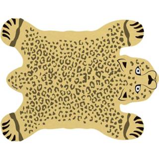 👉 Placemat geel wit zwart PVC Fisura Yellow Cheetah 50 X 40 Cm Wit/zwart 6 Stuks 8435436712135