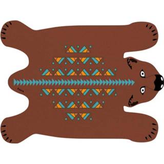 👉 Placemat bruin PVC Fisura Bear 50 X 40 Cm 6 Stuks 8435436712142