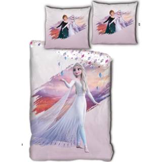 👉 Dekbedovertrek polyester roze Disney Frozen Elsa - Eenpersoons 140 X 200 Cm 5407007981663