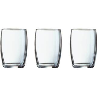 👉 Waterglas transparant glas 6x Stuks Waterglazen/drinkglazen 160 Ml - Glazen Drinkglas/waterglas/sapglas 31394