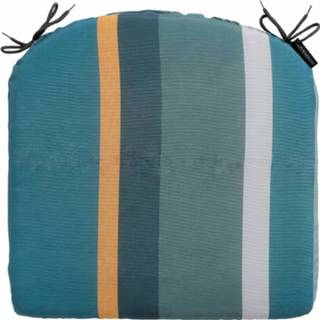 👉 Zitkussen groen katoen polyester Madison Stripe 46 X 48 Cm Katoen/polyester 8713229298548