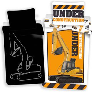 👉 Dekbedovertrek katoen geel Graafmachine Glow In The Dark - Eenpersoons 140 X 200 Cm 8592753026625