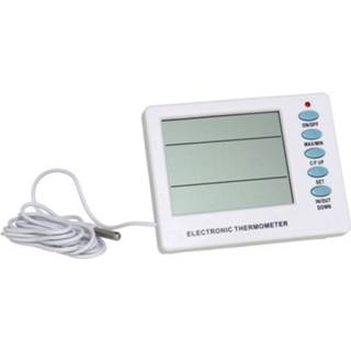 👉 Thermometer wit kunststof Gerimport Buiten Digitaal 10 X 8 2 Cm 8430540726689