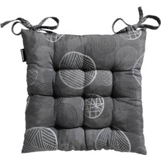 👉 Zitkussen grijs katoen Madison Toscane Circle 46 X Cm Polykatoen 8713229299491