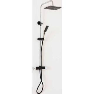 👉 Douchesysteem zwart chroom active Sanifun Gent Zwart. 5404013546220