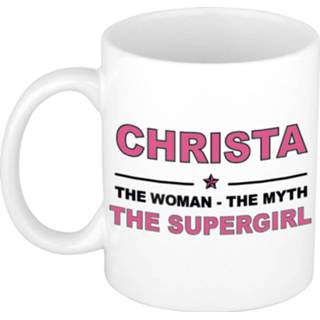 👉 Beker multi keramiek vrouwen active Christa The woman, myth supergirl verjaardagscadeau mok / 300 ml