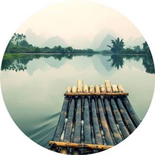 Fotobehang Wizard+genius Raft Trip In China Vlies 140x140cm Rond 4063129077076