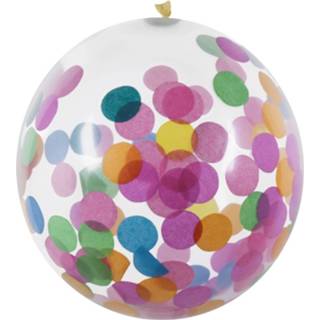 👉 Multicolor multikleur Boland Confettiballonnen 5 Stuks 30 Cm 8712026310507