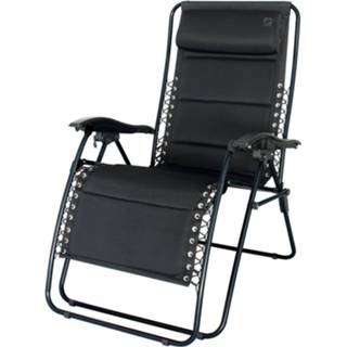 👉 Relaxstoel zwart polyester Eurotrail Tarente 82 X 110 Cm Polyester/mesh 8712318925167