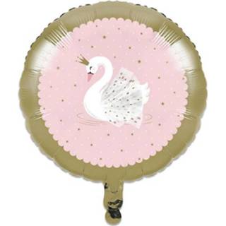 👉 Folieballon goudkleurig Witbaard Stylish Swan (46cm) 39938688400