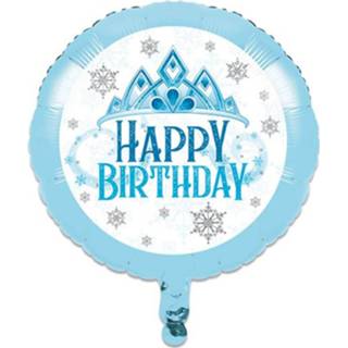 👉 Folieballon blauw Witbaard Snow Princess (46cm) 39938688431