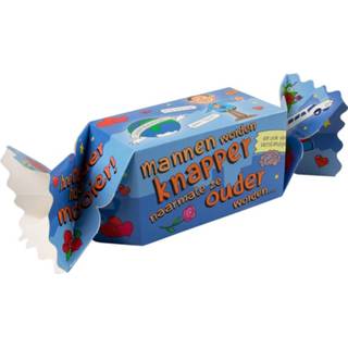 👉 Cadeauverpakking blauw papier mannen Paper Dreams Knapper 20cm 8716764133244