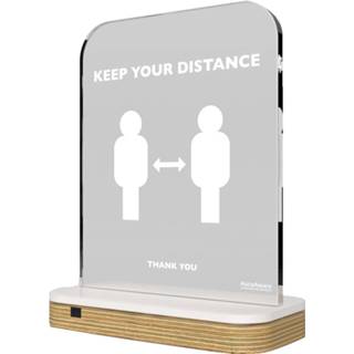 👉 Afstandsmeter wit eiken Aura Aware - Slimme (Covid-19 / Corona) Eiken/wit 5400503012381