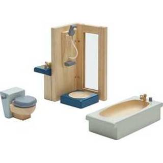 👉 Meubelset houten stuks Plan Toys badkamer 8854740073563