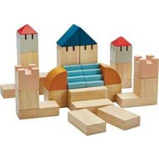 👉 Houten blok stuks PlanToys Blokken Plan Toys creatieve 8854740055422