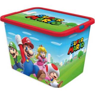 👉 Opbergbox groen blauw rood kunststof Stor Super Mario 23 Liter Groen/blauw/rood 8412497095964